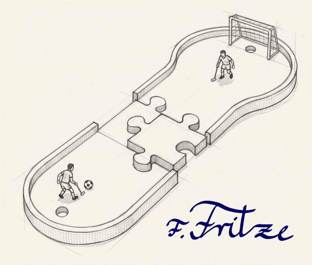 Zeichnung Nano Fußball Golf