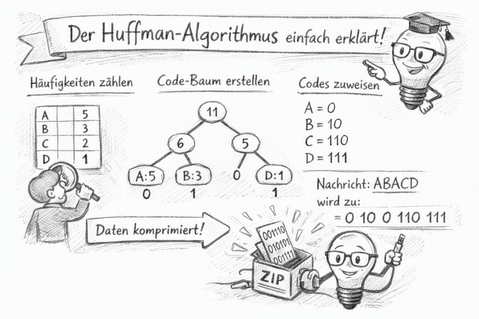 huffman einfach erklärt